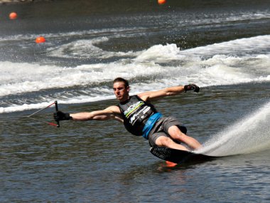 Melbourne, Avustralya - 12 Mart: wakeboarding olay kimliği belirsiz rakip