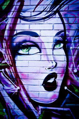 Melbourne - 29 Haziran: Street art tanımlanamayan sanatçı tarafından. Melbour