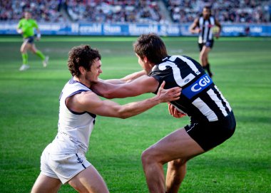 Collingwood's win over Fremantle on June 30, 2012 in Melbourne, Australia. clipart