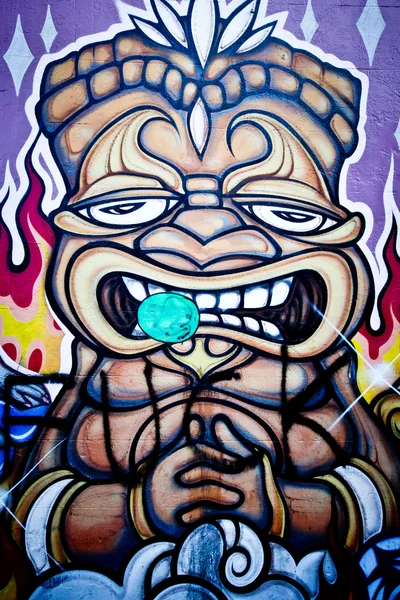 Melbourne - 29. juni: street art von unbekanntem künstler. Melbour — Stockfoto