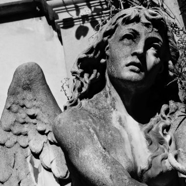 buenos Aires'teki la recoleta mezarlığı, melek