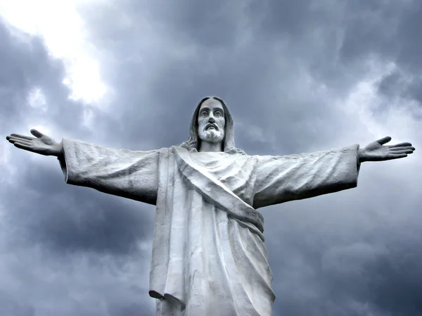 Standbeeld van Christus - cusco peru — Stockfoto