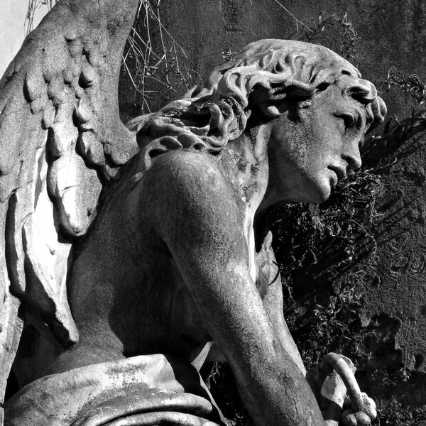 Angel at La Recoleta Cemetery in Buenos Aires