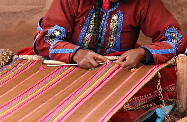 Kvinna i peru — Stockfoto