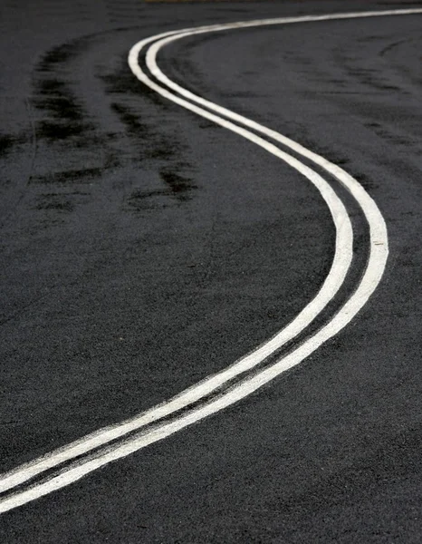 S bend in the road — Stock Photo, Image