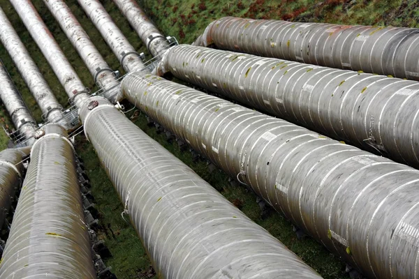 Gasoduto de água para estação hidroelétrica em Tarraleah, Tasmânia — Fotografia de Stock