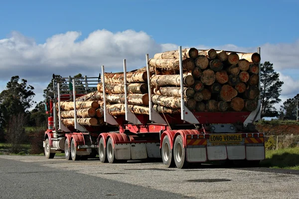 Logging truck in Tasmania — Stock Photo, Image