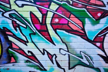 Melbourne - 29 Haziran: Street art tanımlanamayan sanatçı tarafından. Melbour