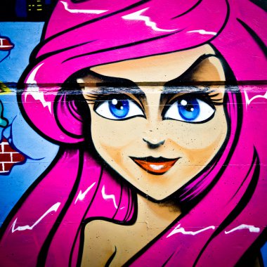 Melbourne - 29 Haziran: Street art tanımlanamayan sanatçı tarafından. Melbourne grafiti yönetim planı bir canlı kentsel kültür sokak sanatı önemini tanır