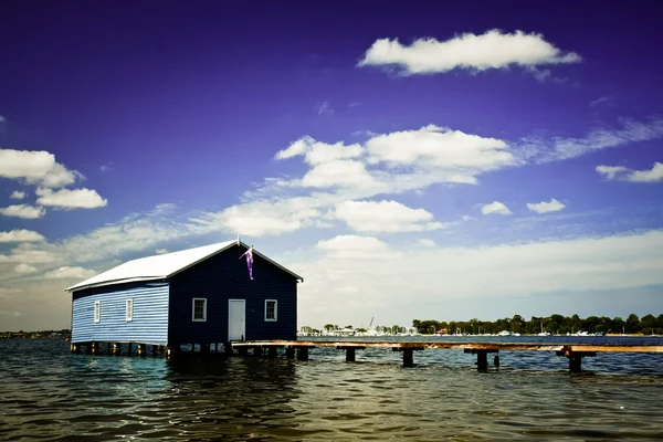 Boatshed on the Swan River - Perth — Stock Photo, Image