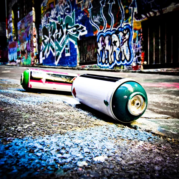 Melbourne - 9 Şubat: Street art tanımlanamayan sanatçı tarafından. Melbourne grafiti yönetim planı bir canlı kentsel kültür sokak sanatı önemini tanır