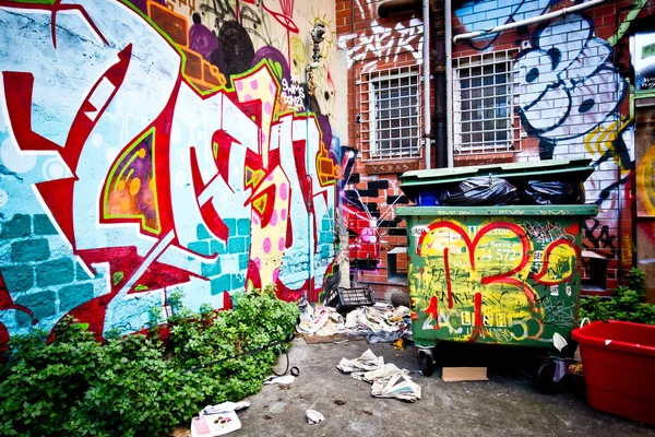 Arte de rua por artista não identificado. Melbourne — Fotografia de Stock