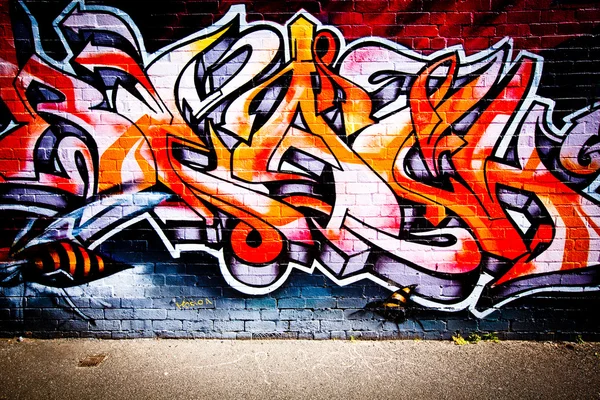 Street art by unidentified artist. Melbourne — Stock Photo, Image