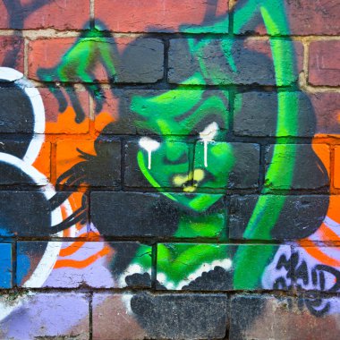 Bilinmeyen sanatçı tarafından sokak sanatı. Melbourne
