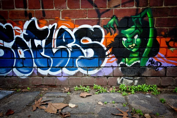 Street Art von unbekannten Künstlern. melbourne — Stockfoto