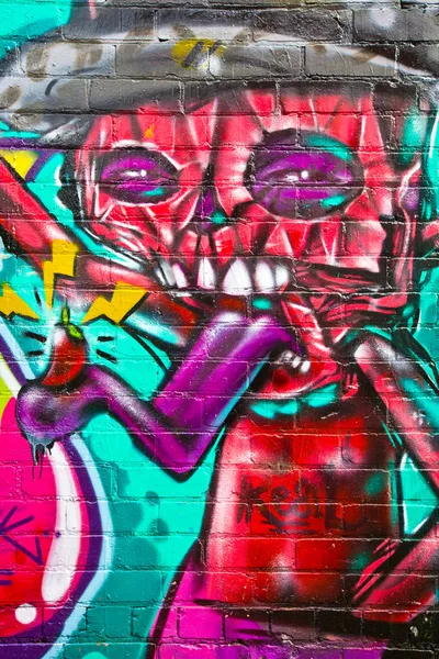 Street art by unidentified artist. Melbourne — Stock Photo, Image