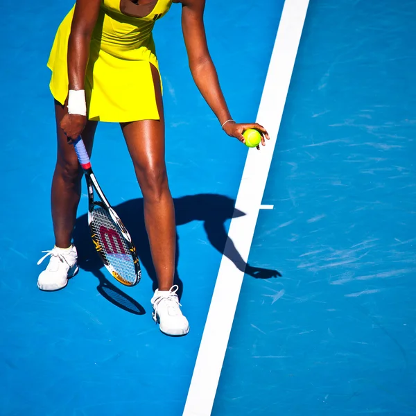 MELBOURNE, AUSTRALIA - JANUARY 23: Venus Williams during her thi — Stock Photo, Image