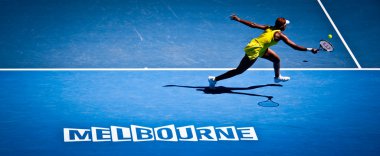 Melbourne, Avustralya - 23 Ocak: venus williams onun thi sırasında