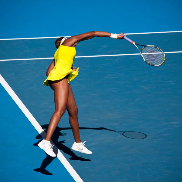 MELBOURNE, AUSTRALIA - JANUARY 23: Venus Williams during her thi — Stock Photo, Image