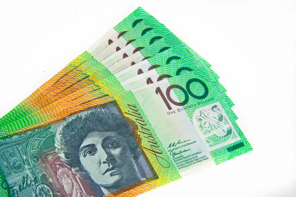Notatki 100 Dolar australijski — Zdjęcie stockowe