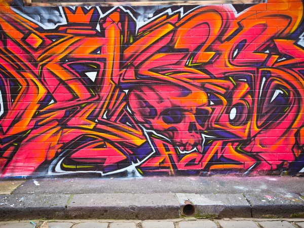 MELBOURNE - SEPT 11 : Street art par un artiste non identifié. Melbourn — Photo
