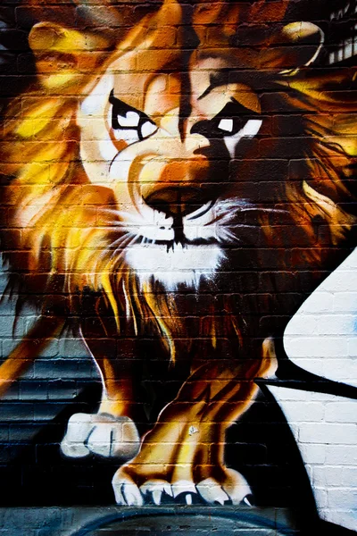 МЕЛЬБУРН - 25 октября: Уличное искусство неизвестного художника. Мельбурн — стоковое фото
