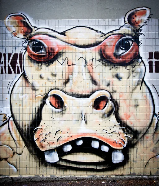 MELBOURNE - OCT 25: Street art by unidentified artist. Melbourne — Stock Photo, Image