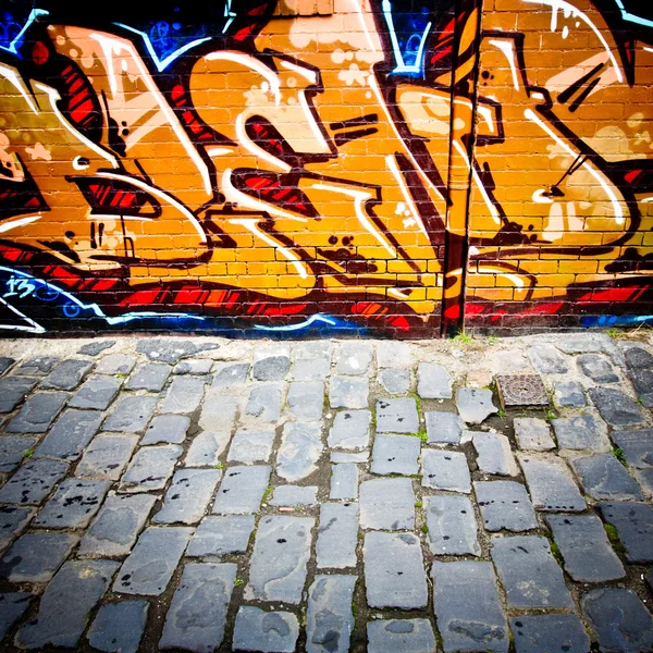 Melbourne - 25. okt: street art von unbekanntem künstler. melbourne — Stockfoto