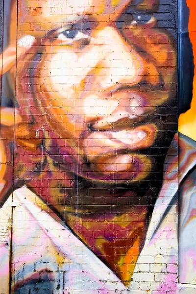 MELBOURNE - OCT 25: Street art by unidentified artist. Melbourne Stock Picture