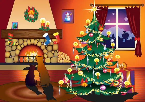 Fireplace Royalty Free Stock Vectors