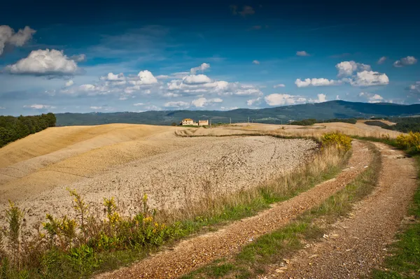 Panoramic view of scenic Tuscany landscape — Stock Photo, Image