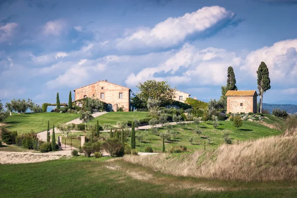 Vista da paisagem cênica da Toscana — Fotografia de Stock