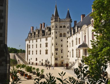 Nantes, France - May 2, 2022:The Chteau des ducs de Bretagne ( Castle of the Dukes of Brittany).residence of the Dukes of Brittany between the 13th and 16th centuries,Today the Nantes History Museum.