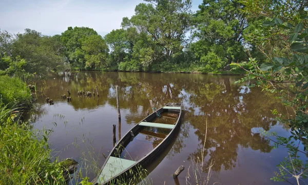 Briere Marsh Area Brittany France Grande Brire Has Been Nature — Fotografia de Stock