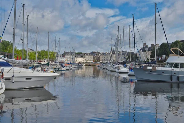Vannes France May 2022 Sailboats Moored Harbor Vannes Brittany France — Zdjęcie stockowe