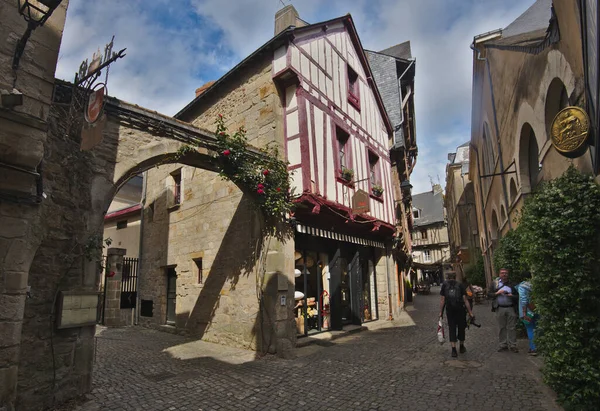 Vannes France May 2022 Colorful Old Wooden Houses Historical Center — Stock Fotó