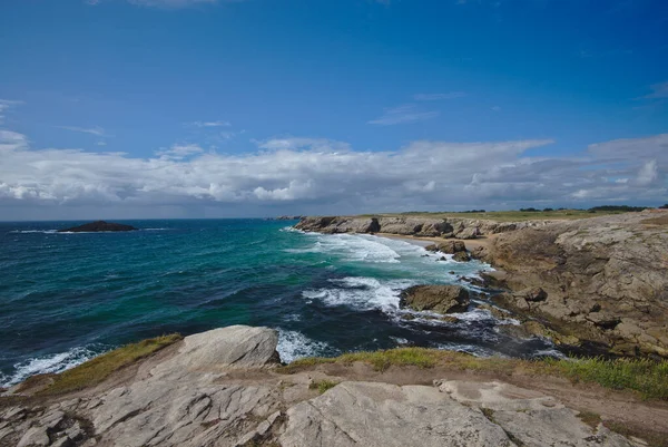 Scenic View Plage Port Rhu Atlantic Coast Brittany France — Stock Photo, Image