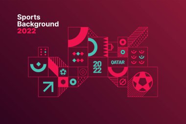 2022 yılındaki spor etkinliği için tasarım. 