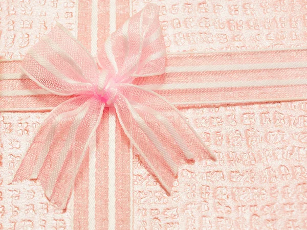 Pink bow — Stock Photo, Image