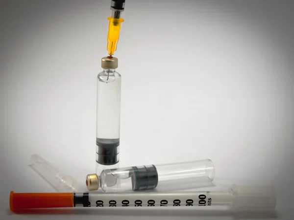 Jeringas de insulina — Foto de Stock