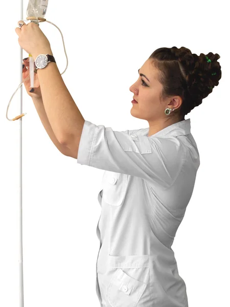 Nurse with a dropper and basin — Stock Image Nurse with a dropper and basin Stock Image