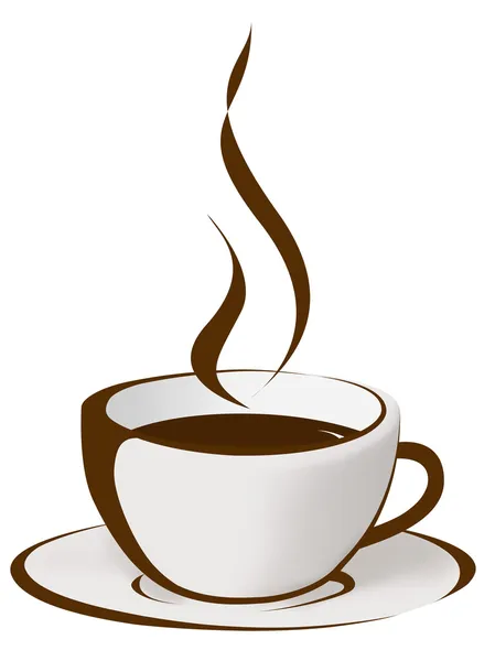 Чашка кави з парою — стокове фото