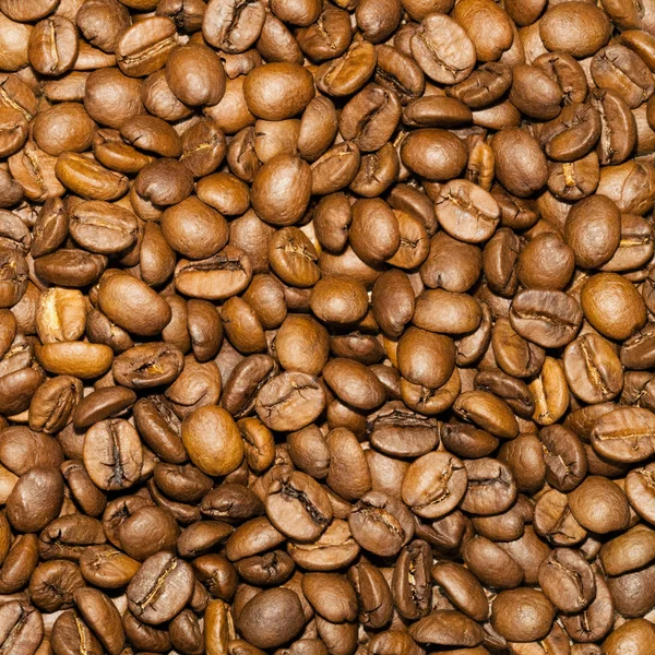 Grãos de café torrados fundo — Fotografia de Stock