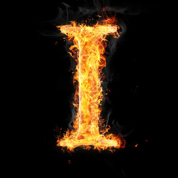 yazı tipleri ve simgeler farklı amaçlar için siyah arka plan üzerine ateş 