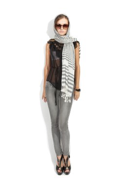 Güzel model siyah beyaz