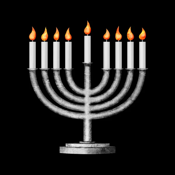 Hanukkah ve ilgili her şeyi — Stok fotoğraf