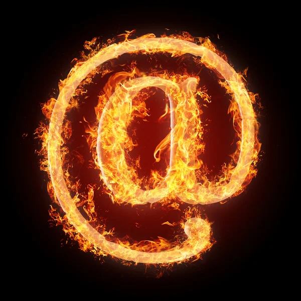 Burning objects and objects on fire background — Stock Photo, Image