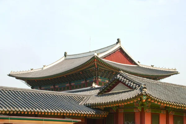 Techo del edificio antiguo coreano —  Fotos de Stock