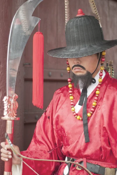 韩国古代武士 图库图片