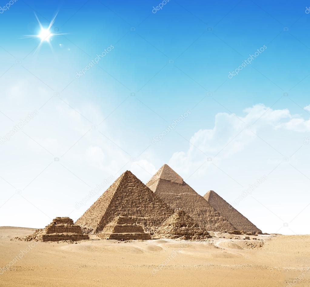 Pyramids in the desert